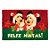 Capacho de Fibra - Feliz Natal Mickey - 40x60cm - 1 unidade - Cromus - Rizzo - Imagem 1