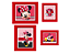 Quadro Decorativo Festa Minnie - 4 Unidades - Regina -  Festas - Imagem 1