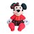 Minnie com Roupa Xadrez - Vermelho/Preto/Branco - 33cm - 1 unidade - Cromus - Rizzo - Imagem 1