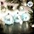 Bola de Natal - Lisas/Gosmos Azul - 10cm - 4 unidades - Cromus - Rizzo - Imagem 3