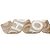 Fita Decorativa Aramada - Hohoho Branco - 6,3cm x 9,14m - 1 unidade - Cromus - Rizzo - Imagem 1
