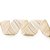 Fita Decorativa Aramada - Com Gliter, Algodão Cru e Ouro - 3,8cm x 9,14m - 1 unidade - Cromus - Rizzo - Imagem 1
