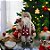 Papai Noel Decorativo Em Pé Com Presente - Bege e Vinho - 30cm - 1 unidade - Rizzo - Imagem 3