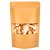Saco de Papel Kraft com Visor Stand Up Pouch Zip 20x30x5cm - Hermético e Impermeável Dentro e Fora - 50 un - Rizzo - Imagem 1