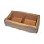 Caixa 2 divisórias Kraft - 6,2x12,8x4cm - 5 un - Assk Rizzo - Imagem 1