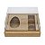 Caixa para Meio Ovo de 100g a 150g e 3 Bombons - 20x15x10cm - Kraft - 5 unidades - ASSK - Rizzo - Imagem 1