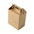 Caixa Sacolinha S2 (14cm x 11cm x 6cm) Kraft 10 unidades Assk Rizzo Embalagens - Imagem 1