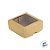Caixa 4 Doces com Visor S11 (9cm x 9cm x 4cm) Kraft - 10 unidades - Assk - Rizzo Embalagens - Imagem 2