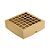 Caixa com Visor Vazada S3 (14cm x 14cm x 4cm) Kraft 10 unidades Assk Rizzo Embalagens - Imagem 1