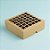 Caixa com Visor Vazada S3 (14cm x 14cm x 4cm) Kraft 10 unidades Assk Rizzo Embalagens - Imagem 1
