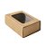 Caixa Gaveta com Visor Nº2 (8cm x 12cm x 4cm) Kraft 10 unidades Assk Rizzo Embalagens - Imagem 1