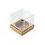 Caixa Mini Bolo M (7cm x 7cm x 7cm) Kraft 10 unidades Assk Rizzo Confeitaria - Imagem 1