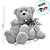 Enfeite de Natal - Urso Sentado - 20cm - 1 unidade - Rizzo - Rizzo - Imagem 2