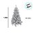 Árvore de Natal Modelo Nevada Branca - 482 Galhos - 1,50m - Ref. RZO338 - 1 unidade - Rizzo - Imagem 2