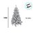 Árvore de Natal Modelo Nevada Branca - 722 Galhos - 1,80m - Ref. RZO339 - 1 unidade - Rizzo - Imagem 2