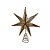 Topo Estrela Para Árvore de Natal Metal - 25x29cm - 1 unidade - Rizzo - Imagem 1