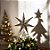 Topo Estrela Para Árvore de Natal Metal - 25x29cm - 1 unidade - Rizzo - Imagem 3