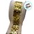 Fita Decorativa Aramada - Bege Com Dourado - 6,3cmx9,14m - 1 unidade - Rizzo - Imagem 3