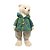 Urso Decorativo De Natal - Com Casaco Xadrez Verde - 40cm - 1 unidade - Cromus - Rizzo - Imagem 1