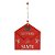Enfeite Para Pendurar - Envelope Vermelho - 19cm - 1 unidade - Cromus - Rizzo - Imagem 1