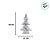 Árvore de Natal Nacarado Com Led - 43cm - 1 unidade - Cromus - Rizzo - Imagem 2