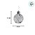 Enfeite Para Pendurar Redondo - Boneco de Neve com Led - 11cm - 1 unidade - Cromus - Rizzo - Imagem 2