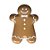 Bandeja Decorativa - Biscoito Gingerbread - Ocre e Branco - 20x15cm - 1 unidade - Só Boleiras - Rizzo - Imagem 1