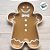 Bandeja Decorativa - Biscoito Gingerbread - Ocre e Branco - 20x15cm - 1 unidade - Só Boleiras - Rizzo - Imagem 3