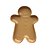 Bandeja Decorativa - Biscoito Gingerbread - Ocre - 20x15cm - 1 unidade - Só Boleiras - Rizzo - Imagem 1