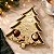 Bandeja Decorativa Premium - Pinheiro Dourado - 20x25cm - 1 unidade - Só Boleiras - Rizzo - Imagem 1