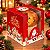 Caixa de Panetone Classic com Visor - Natal Encantado - 5 unidades - Ideia Embalagens - Rizzo - Imagem 1