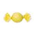 Papel Trufa 14,5x15,5cm - Poa Double Face Amarelo - 100 unidades - Cromus - Imagem 1
