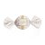 Papel Trufa 14,5x15,5cm - Petit Poa Branco Ouro - 100 unidades - Cromus - Imagem 1