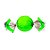 Papel Trufa 15x16cm - Neon Verde - 75 unidades - Cromus - Imagem 1