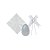 Kit Ovo no Copo Branco (Saco Express + Papel Chumbo + Laço Fácil) - 1 unidade - Rizzo - Imagem 2