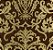 Papel Chumbo 10x9,7cm - Adamascado Marrom Ouro - 300 folhas - Cromus - Rizzo Embalagens - Imagem 2