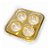 Blister 4 Brigadeiros - Ouro - 5 unidades - Rizzo - Imagem 1