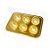 Blister Bandeja 6 Brigadeiros - Ouro  - 5 unidades - Rizzo - Imagem 1