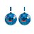 Bola de Natal Decorada - Stitch - 10cm - 2 unidades - Rizzo - Imagem 1