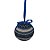 Bola de Natal Decorada - Azul - 9cm - 2 unidades - Rizzo - Imagem 1