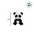Panda De Pelúcia - Beanie Boos - 25cm - 1 unidade - Rizzo - Imagem 2