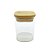 Pote de Vidro Hermético com Tampa de Bambu - 8x6cm - 185ml - 1 unidade - Rizzo - Imagem 1