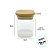 Pote de Vidro Hermético com Tampa de Bambu - 8x6cm - 185ml - 1 unidade - Rizzo - Imagem 2