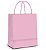 Sacola de Papel M 26x19,5x9,5cm - Rosa Bebê - Embalagem Econômica - 10 unidades - Cromus - Rizzo - Imagem 1