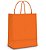 Sacola de Papel M 26x19,5x9,5cm - Laranja - Embalagem Econômica - 10 unidades - Cromus - Rizzo - Imagem 1