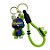 Chaveiro Coelho Metalizado - Verde e Roxo - 6cm - 1 unidade - Rizzo - Imagem 1