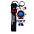 Chaveiro Coelho Astronauta - Azul e Vermelho - 7,5cm - 1 unidade - Rizzo - Imagem 1