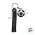 Chaveiro Bola de Futebol - Preto - 3cm - 1 unidade - Rizzo - Imagem 2