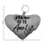 Chaveiro Almofada Coração - Mãe Eu Te Amo! - 10,5x8,5cm - 1 unidade - Rizzo - Imagem 2