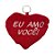 Chaveiro Almofada Coração - Eu Amo Você - 10,5x8,5cm - 1 unidade - Rizzo - Imagem 1